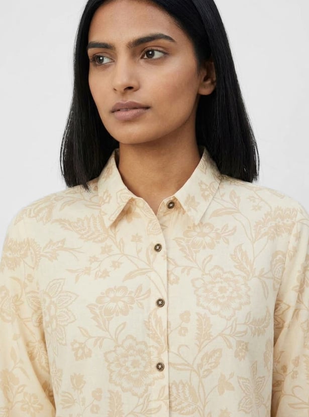 COLOUR ME Floral Print Shirt Style Top