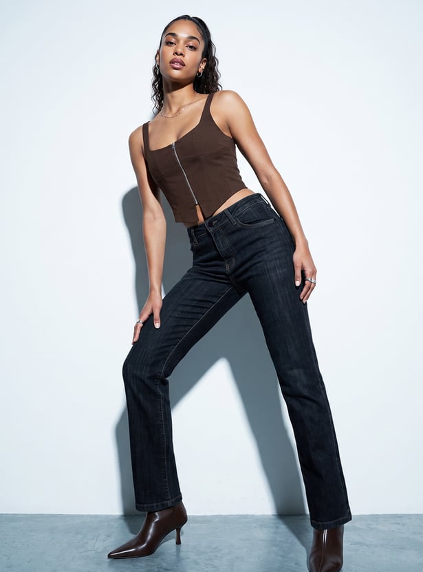 KRAUS Darkwashed Straight Fit Jeans