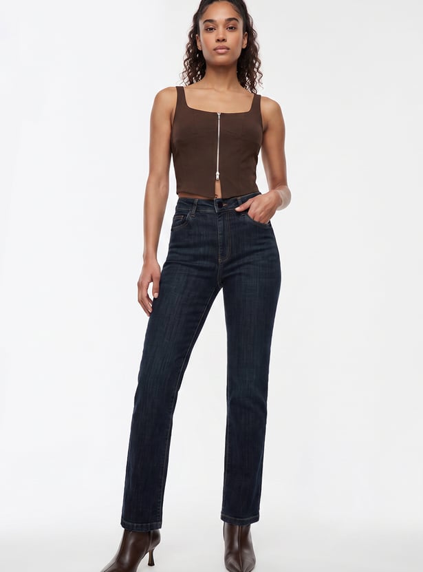 KRAUS Darkwashed Straight Fit Jeans