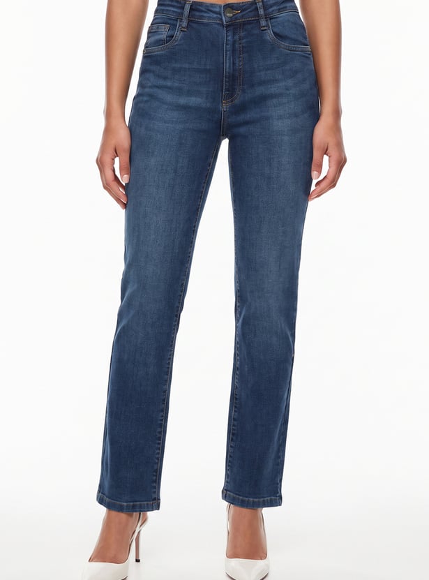 KRAUS Solid Straight Fit Jeans
