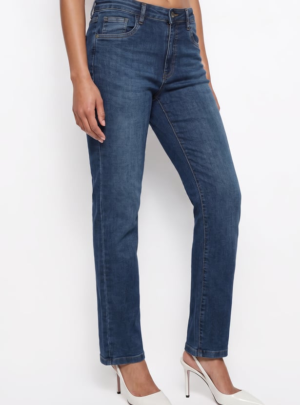 KRAUS Solid Straight Fit Jeans