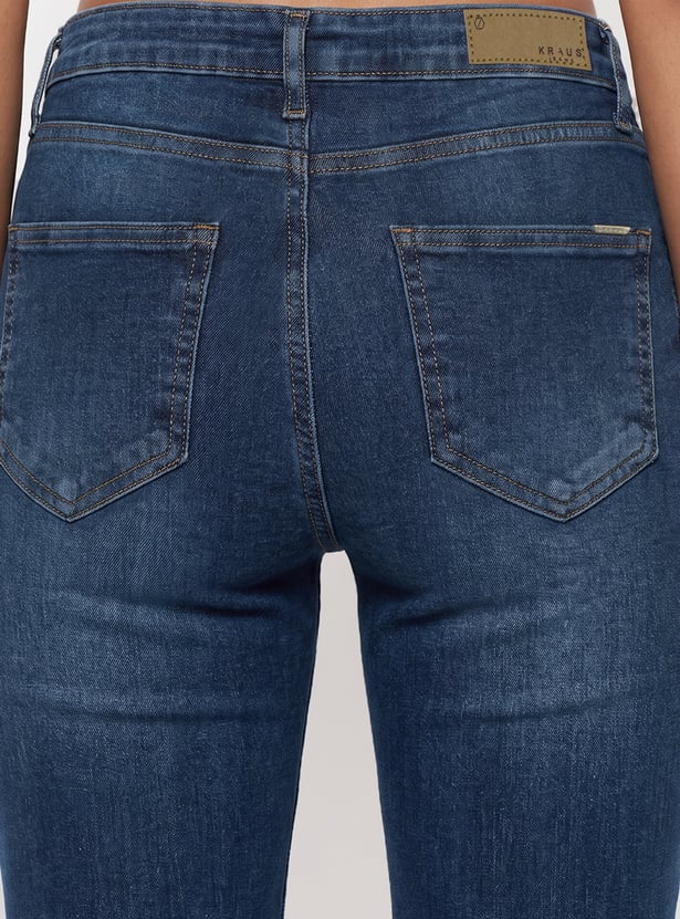 KRAUS Solid Straight Fit Jeans