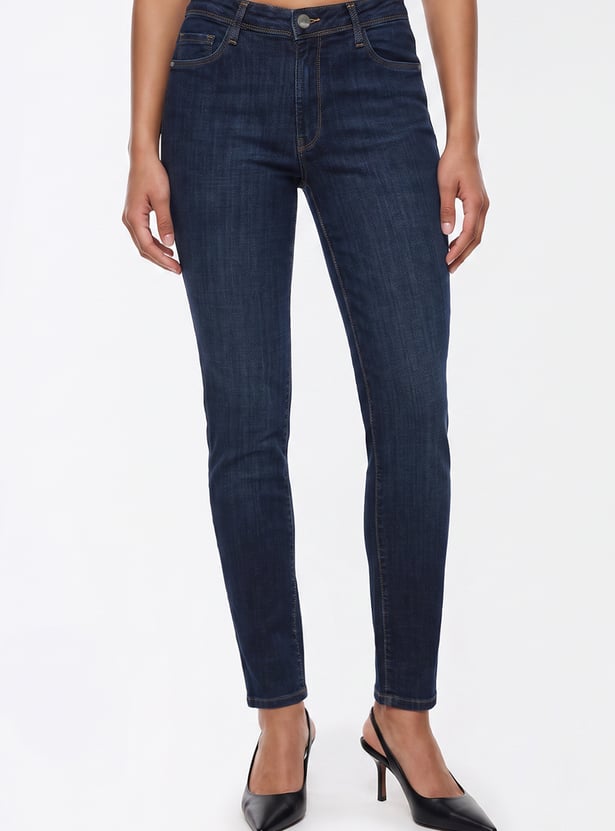 KRAUS Darkwashed Skinny Fit Jeans