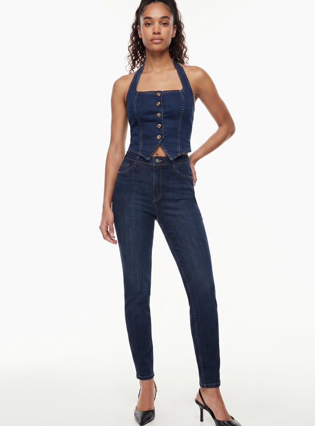 KRAUS Darkwashed Skinny Fit Jeans
