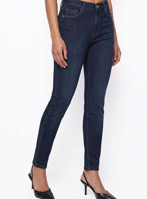 KRAUS Darkwashed Skinny Fit Jeans