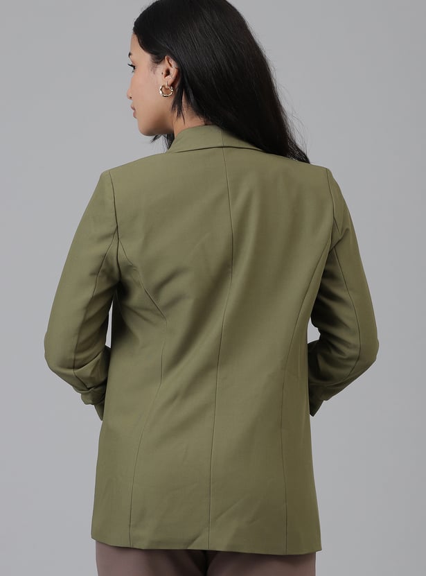 VERO MODA Solid Single Breasted Blazer