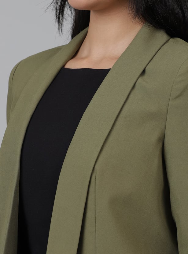 VERO MODA Solid Single Breasted Blazer