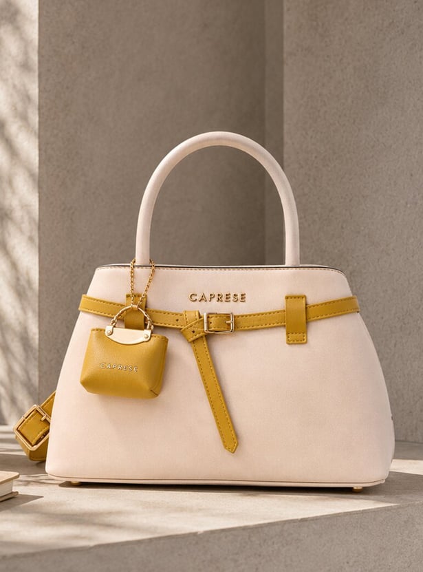CAPRESE Celina Solid Handheld Bag with Pouch