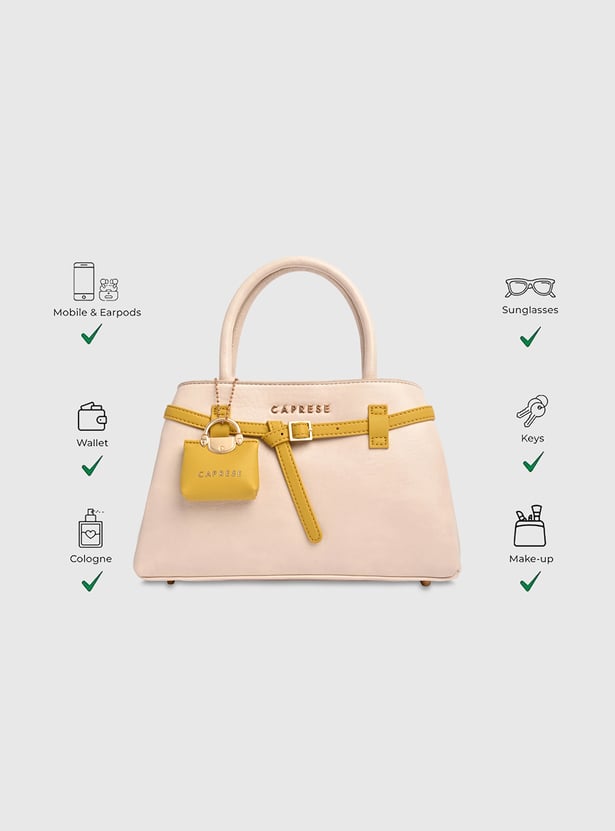 CAPRESE Celina Solid Handheld Bag with Pouch