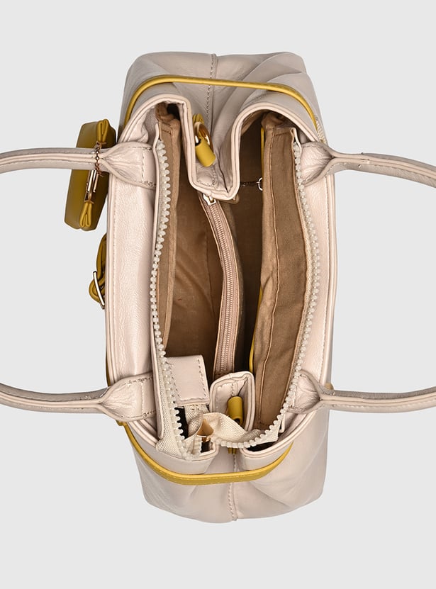 CAPRESE Celina Solid Handheld Bag with Pouch