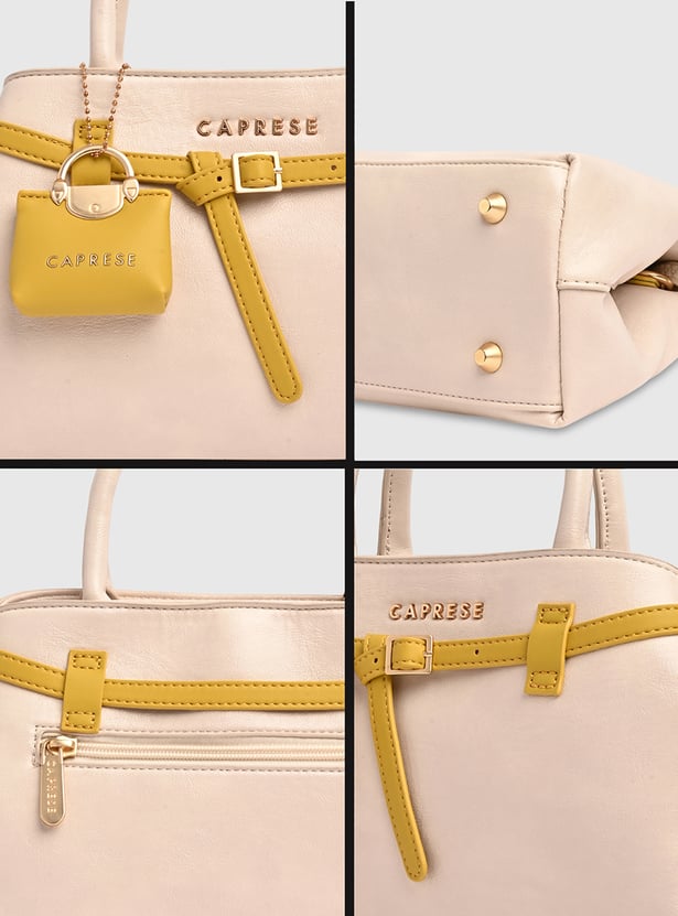 CAPRESE Celina Solid Handheld Bag with Pouch