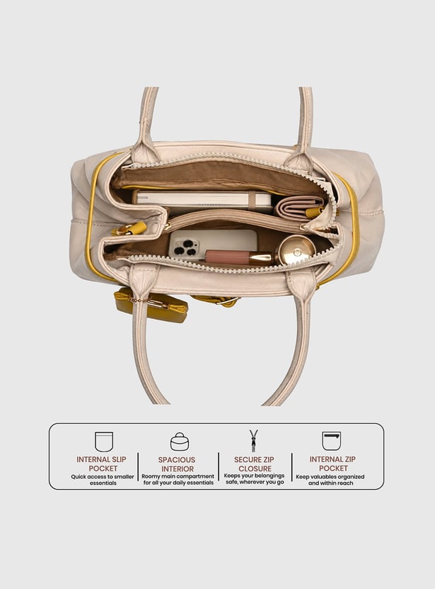 CAPRESE Celina Solid Handheld Bag with Pouch