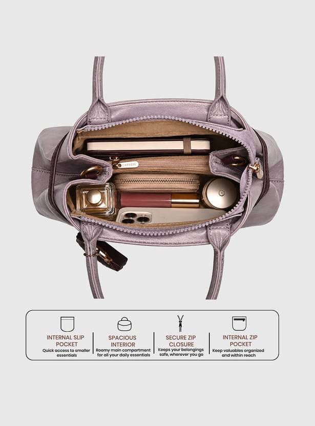 CAPRESE Celina Solid Handheld Bag with Pouch