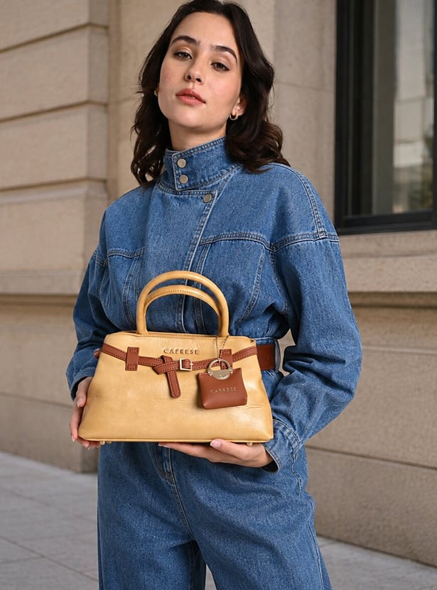 CAPRESE Celina Solid Handheld Bag with Pouch