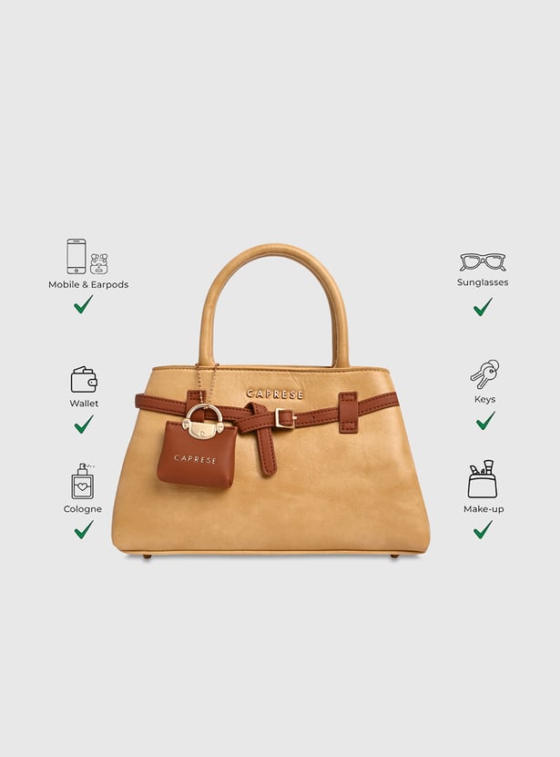 CAPRESE Celina Solid Handheld Bag with Pouch