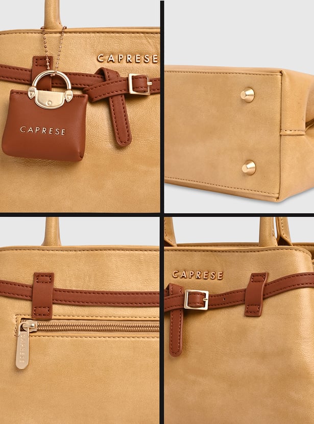 CAPRESE Celina Solid Handheld Bag with Pouch