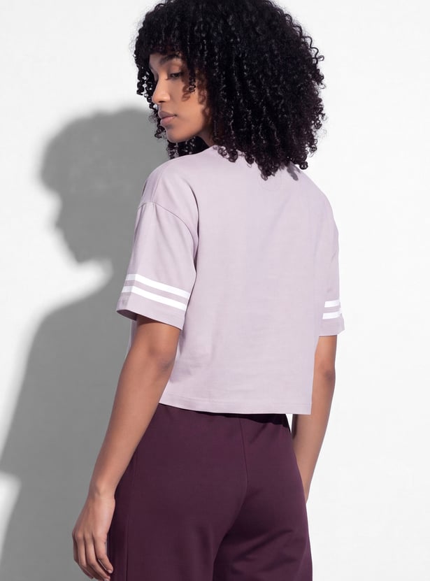 KAPPA Printed Boxy Fit Crop T-shirt