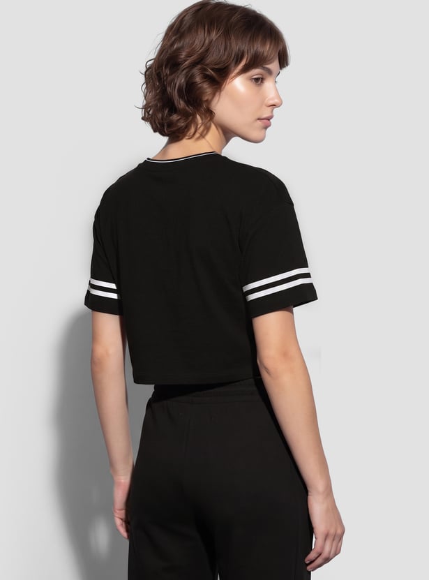 KAPPA Printed Boxy Fit Crop T-shirt