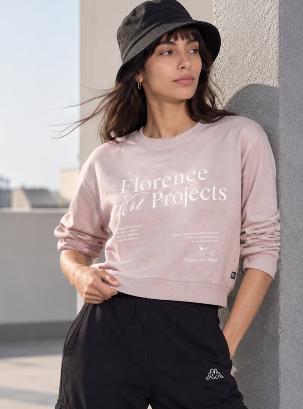KAPPA Typographic Print Crop T-shirt