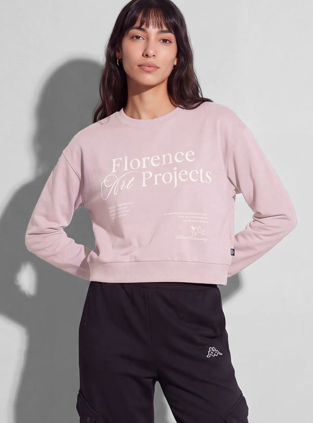 KAPPA Typographic Print Crop T-shirt