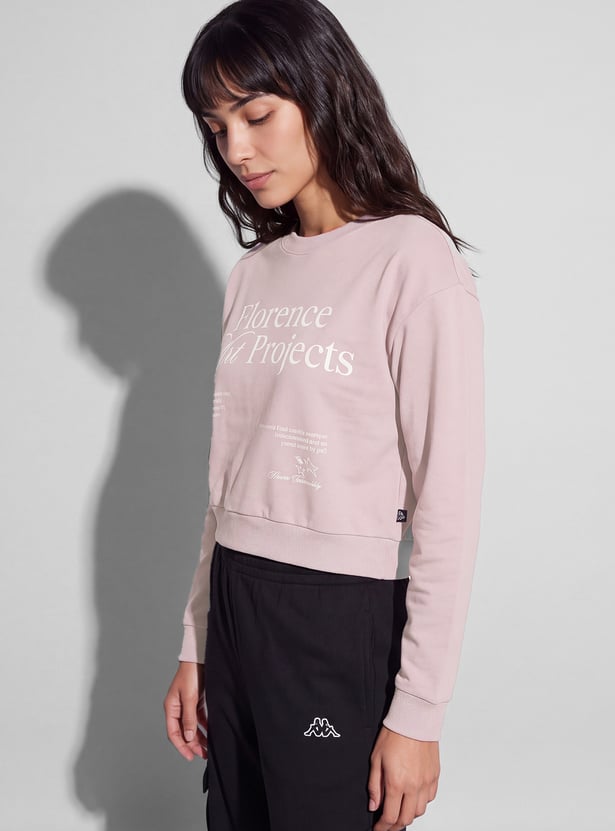 KAPPA Typographic Print Crop T-shirt