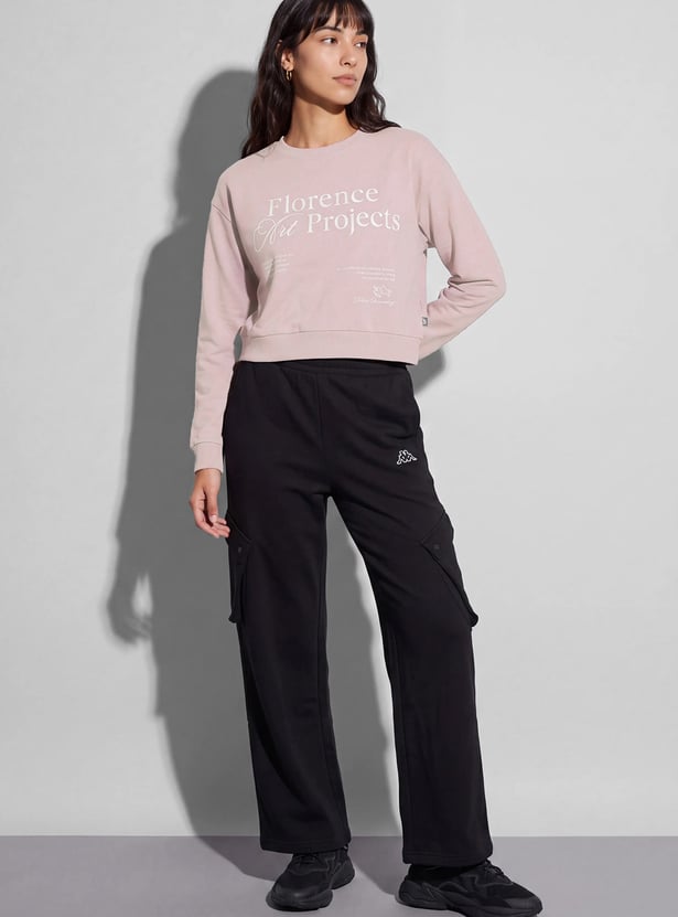 KAPPA Typographic Print Crop T-shirt