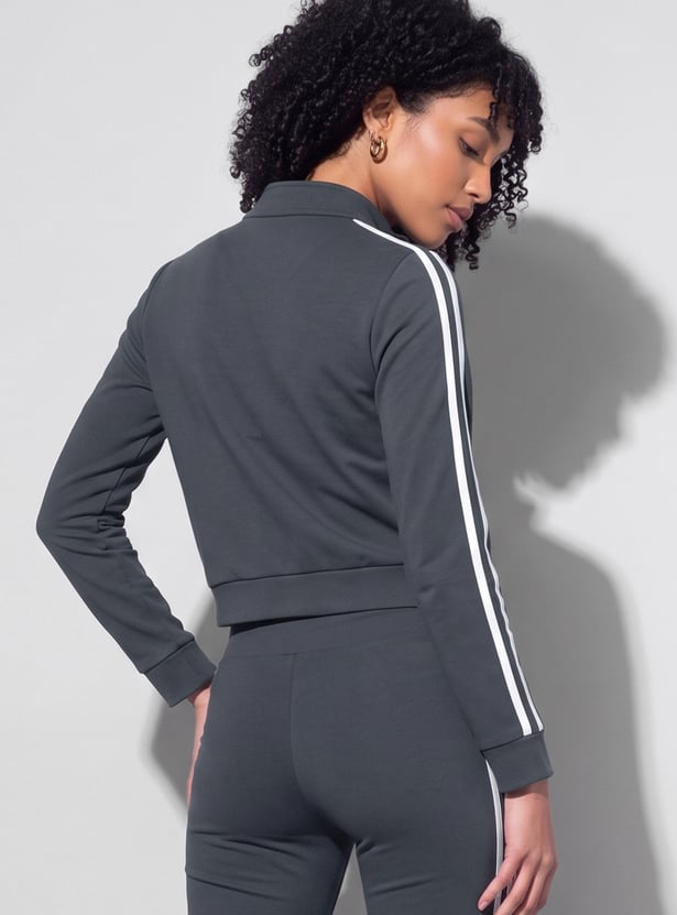 KAPPA Printed Crop Bomber Jacket