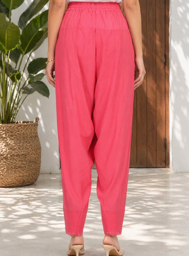 AURELIA Solid Patiala Pants
