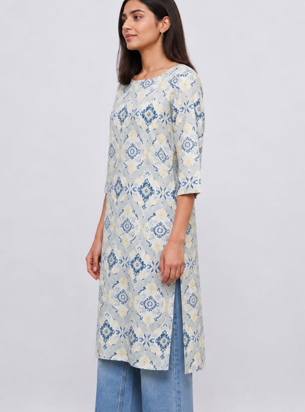 MELANGE Ethnic Motif Straight Kurta