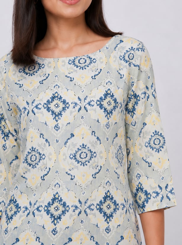MELANGE Ethnic Motif Straight Kurta