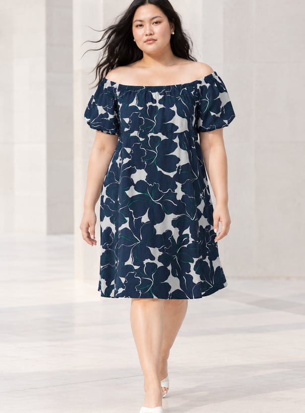 NEXUS Floral Print A-line Dress