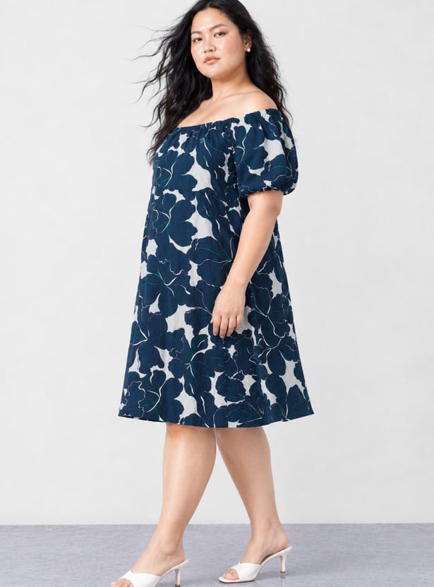 NEXUS Floral Print A-line Dress