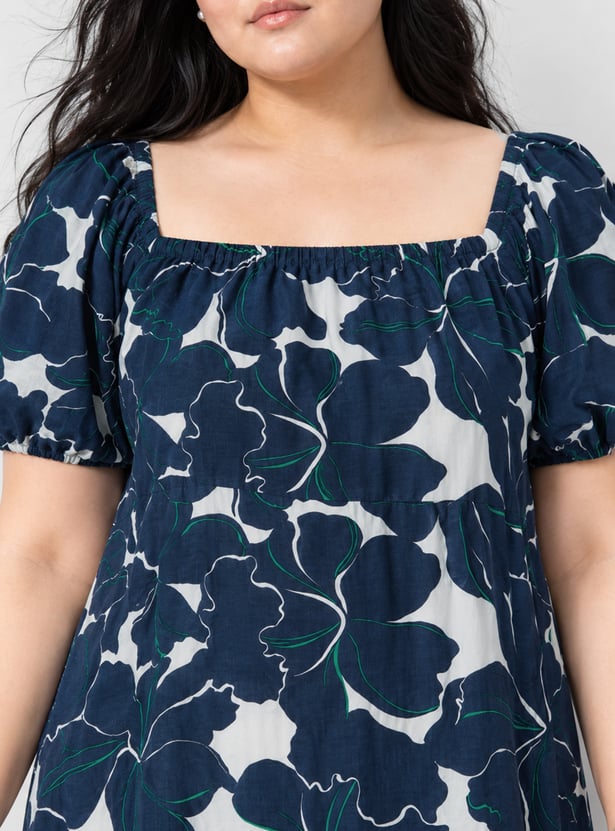 NEXUS Floral Print A-line Dress