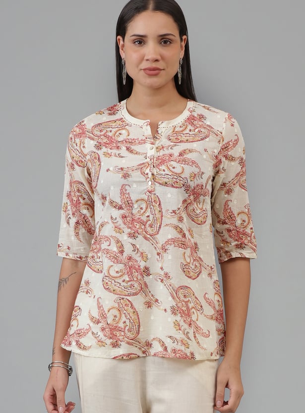 W Paisley Print Tunic