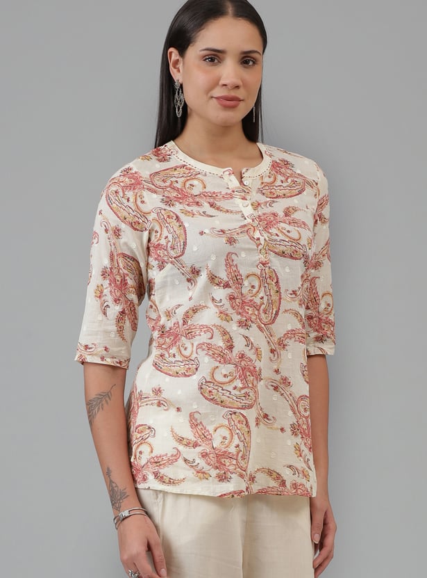 W Paisley Print Tunic