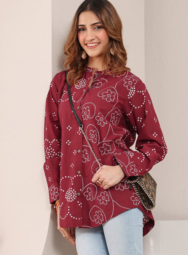 LIBAS Bandhani Print Top