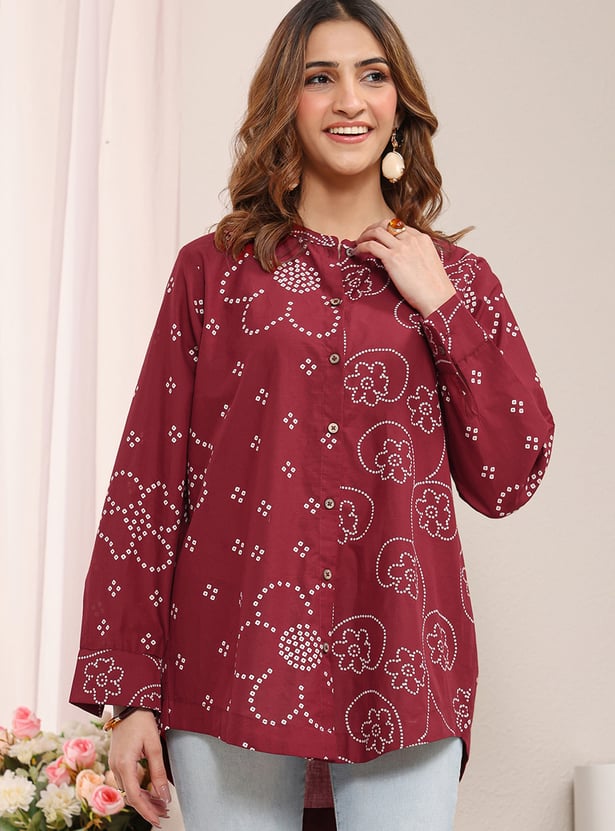 LIBAS Bandhani Print Top