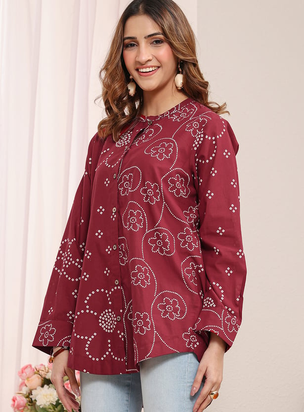 LIBAS Bandhani Print Top