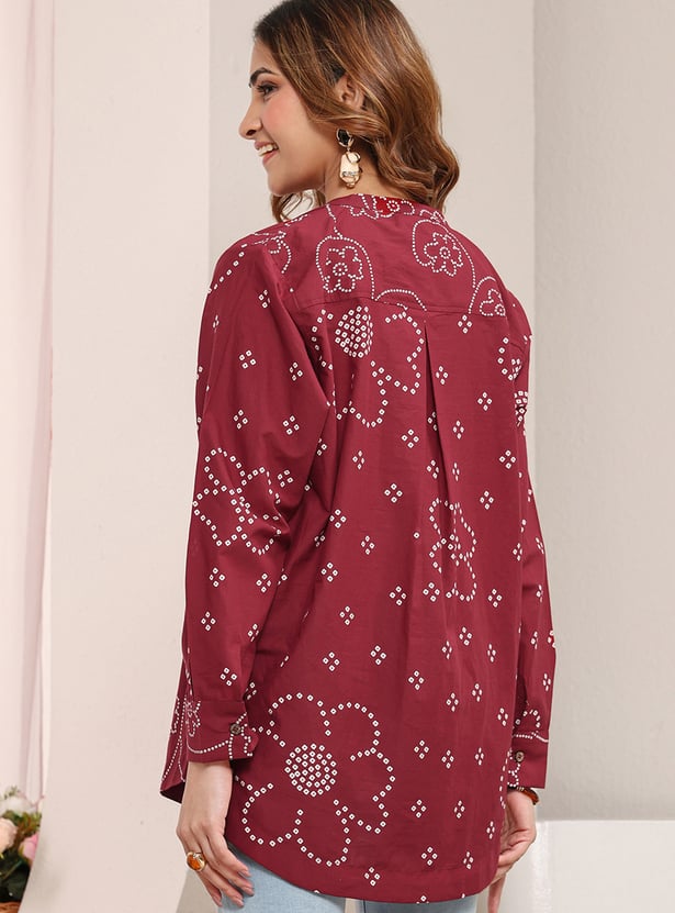 LIBAS Bandhani Print Top