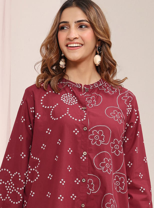 LIBAS Bandhani Print Top