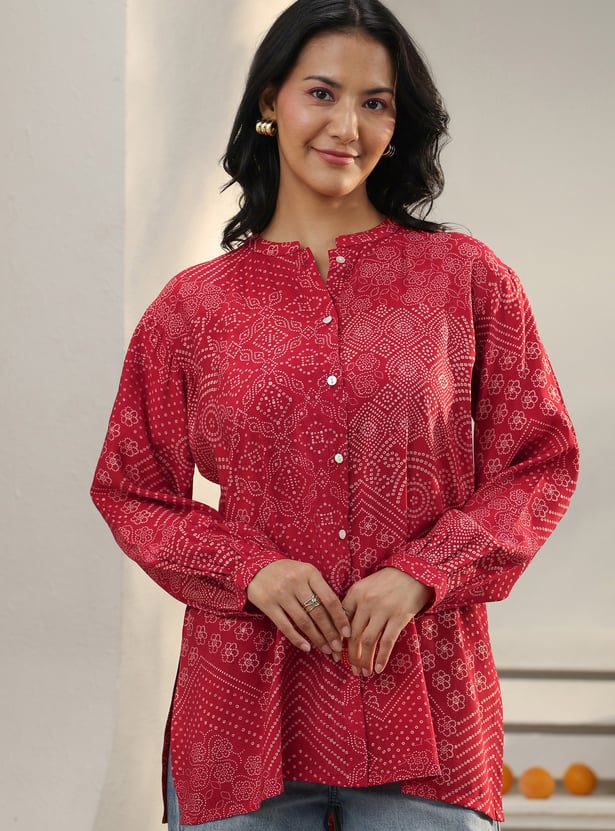 LIBAS Bandhani Print Top