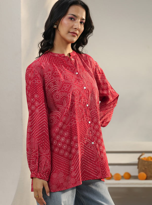 LIBAS Bandhani Print Top