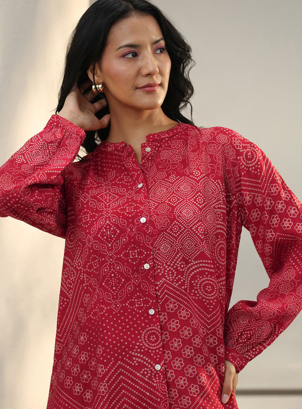 LIBAS Bandhani Print Top