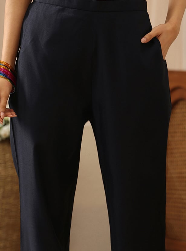 LIBAS Solid Straight Pants