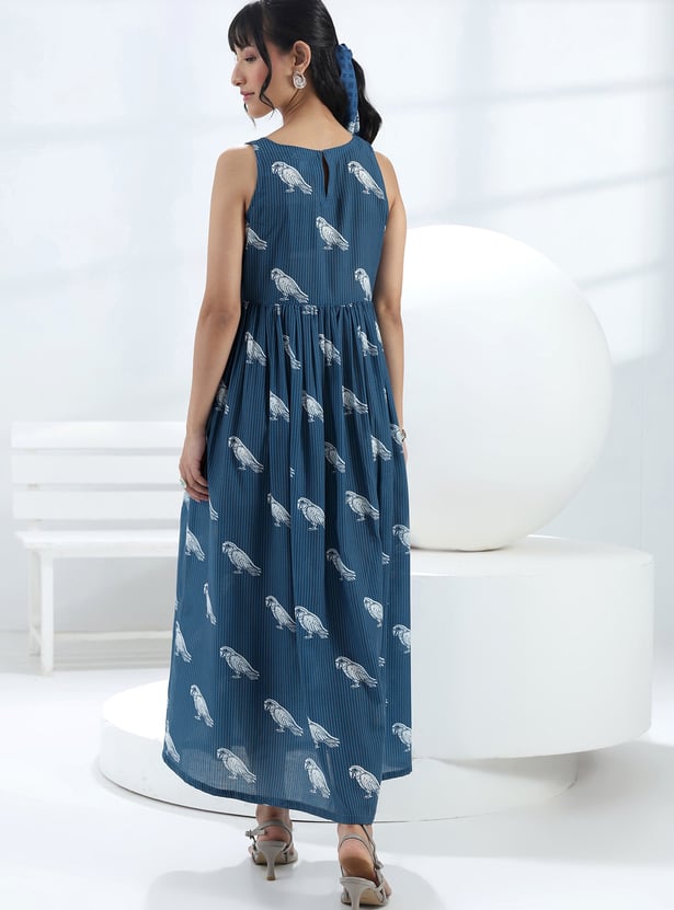 LIBAS Bird Motif Maxi Dress