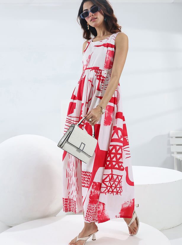 LIBAS Abstract Print Maxi Dress