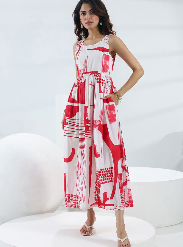 LIBAS Abstract Print Maxi Dress