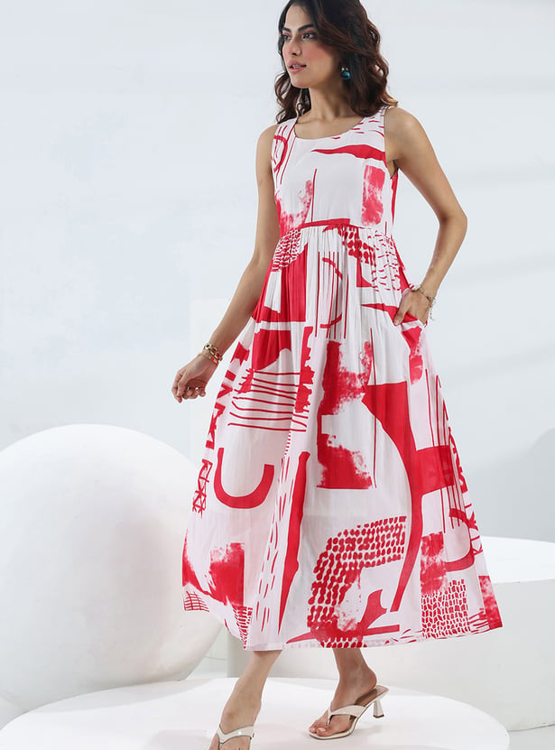 LIBAS Abstract Print Maxi Dress