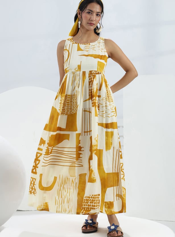 LIBAS Abstract Print Maxi Dress