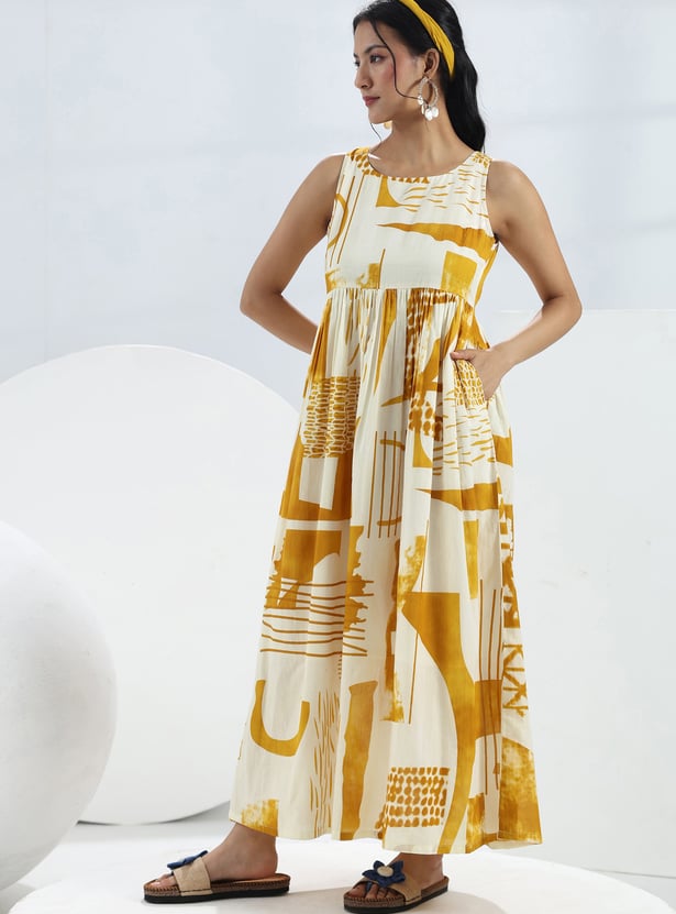 LIBAS Abstract Print Maxi Dress